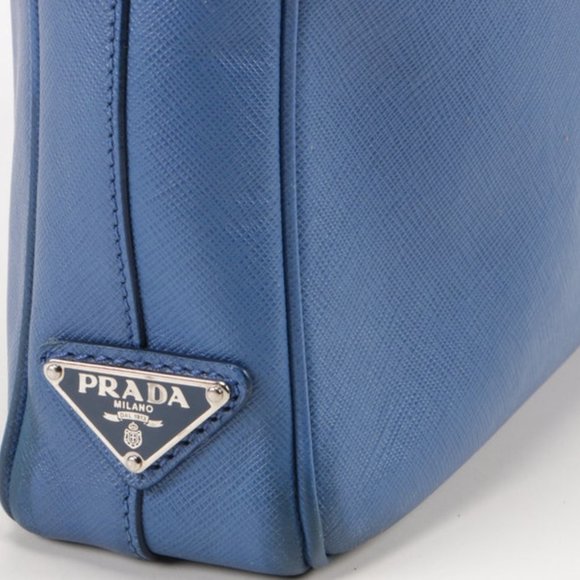 Prada Saffiano Leather Briefcase - Cobalt Blue - Picture 6 of 9
